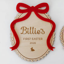 Load image into Gallery viewer, My First Easter Bow Plaque
