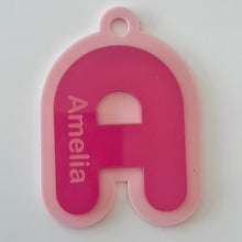 Load image into Gallery viewer, Bubble Letter Bag Tags