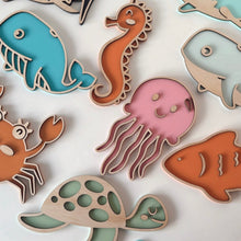 Load image into Gallery viewer, Sea life 3D Wallies