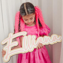 Load image into Gallery viewer, Triple Layer Name Wood