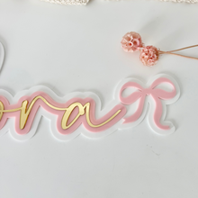 Load image into Gallery viewer, Triple Layer Name - Feature Bow