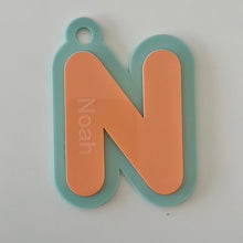 Load image into Gallery viewer, Bubble Letter Bag Tags