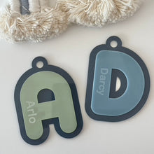 Load image into Gallery viewer, Bubble Letter Bag Tags