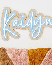 Load image into Gallery viewer, Triple Layer Name Wood