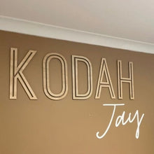 Load image into Gallery viewer, Two Name Wall Feature - Inline