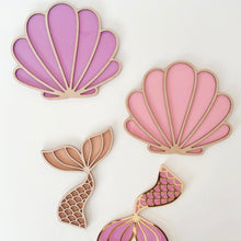 Load image into Gallery viewer, Mermaid Theme 3D Wallies