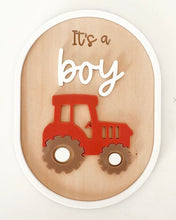 Load image into Gallery viewer, Gender Reveal Truck Plaque
