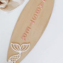 Load image into Gallery viewer, Mermaid Tail Surfboard Plaque