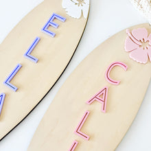 Load image into Gallery viewer, Hibiscus Surfboard Plaque