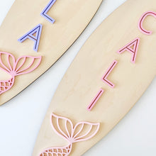 Load image into Gallery viewer, Mermaid Tail Surfboard Plaque