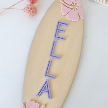 Load image into Gallery viewer, Hibiscus Surfboard Plaque