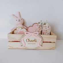 Load image into Gallery viewer, Bow Easter Bunny Plaque + Crate