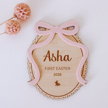 Load image into Gallery viewer, My First Easter Bow Plaque