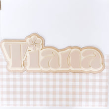 Load image into Gallery viewer, Triple Layer Name Wood