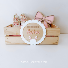 Load image into Gallery viewer, Easter Bunny Plaque + Crate