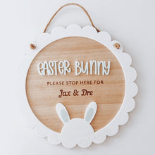 Load image into Gallery viewer, Bunny Ears Please Stop Here Plaque