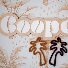 Load image into Gallery viewer, Swirl Double Layer Name Wood