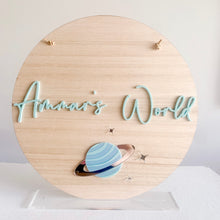 Load image into Gallery viewer, Planet themed Name Sign - NEW!