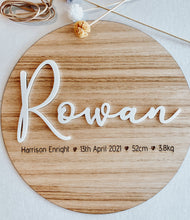 Load image into Gallery viewer, Newborn Name Plaques
