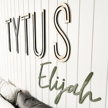 Load image into Gallery viewer, Two Name Wall Feature - Inline