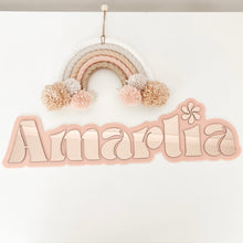 Load image into Gallery viewer, Swirl Double Layer Name