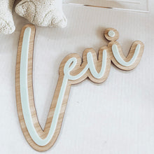 Load image into Gallery viewer, Double Layer Name Wood