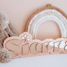 Load image into Gallery viewer, Swirl Double Layer Name