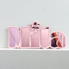 Load image into Gallery viewer, Swirl Double Layer Name