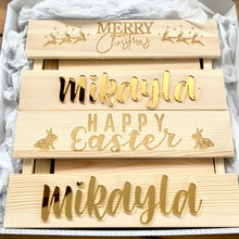 Load image into Gallery viewer, Christmas Wood Crates