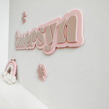 Load image into Gallery viewer, Swirl Double Layer Name