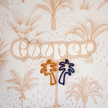 Load image into Gallery viewer, Swirl Double Layer Name Wood