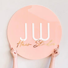 Load image into Gallery viewer, Custom Round Business Sign