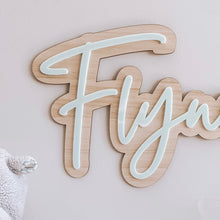 Load image into Gallery viewer, Double Layer Name Wood