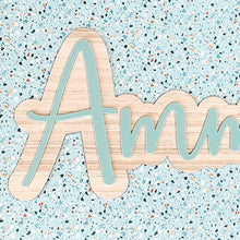 Load image into Gallery viewer, Double Layer Name Wood