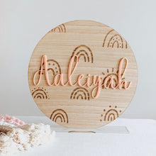 Load image into Gallery viewer, Rainbow Name Round