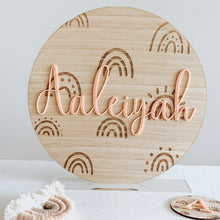 Load image into Gallery viewer, Rainbow Name Round