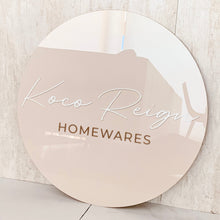 Load image into Gallery viewer, Custom Round Business Sign