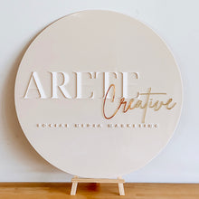 Load image into Gallery viewer, Custom Round Business Sign