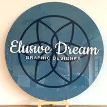 Load image into Gallery viewer, Custom Round Business Sign