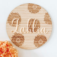 Load image into Gallery viewer, Sunflower Name Round