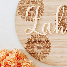 Load image into Gallery viewer, Sunflower Name Round