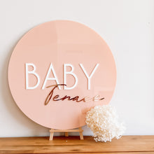 Load image into Gallery viewer, Acrylic Double Name Plaque