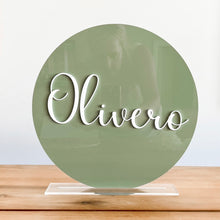 Load image into Gallery viewer, Acrylic Single Name Plaque