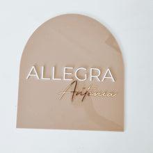 Load image into Gallery viewer, Arch Double Name Plaque