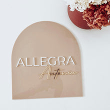 Load image into Gallery viewer, Arch Double Name Plaque