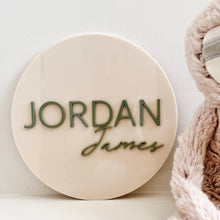 Load image into Gallery viewer, Acrylic Double Name Plaque