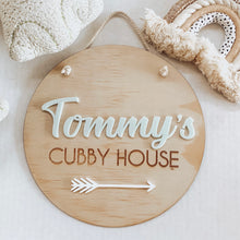 Load image into Gallery viewer, Timber Cubby House / Room Signs