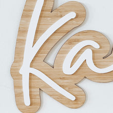 Load image into Gallery viewer, Double Layer Name Wood