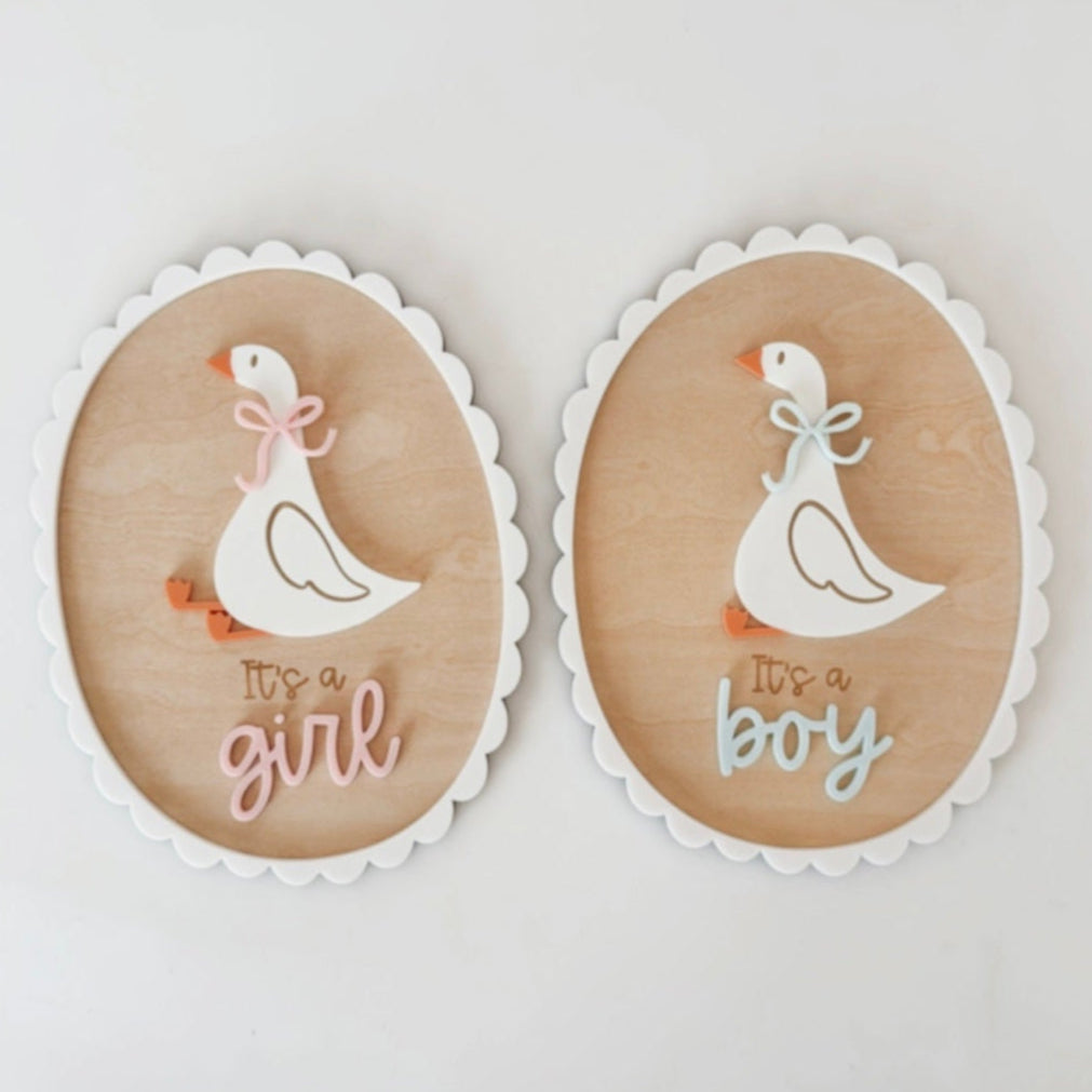 Gender Reveal Plaque