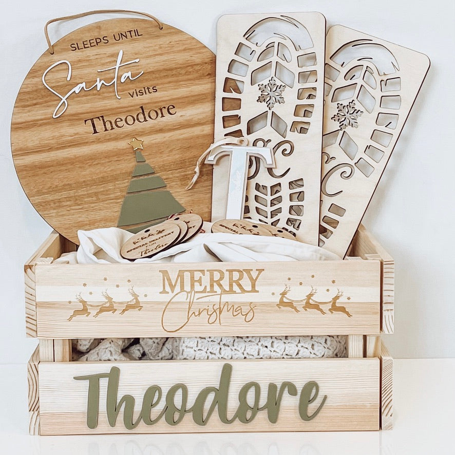 Christmas Wood Crates